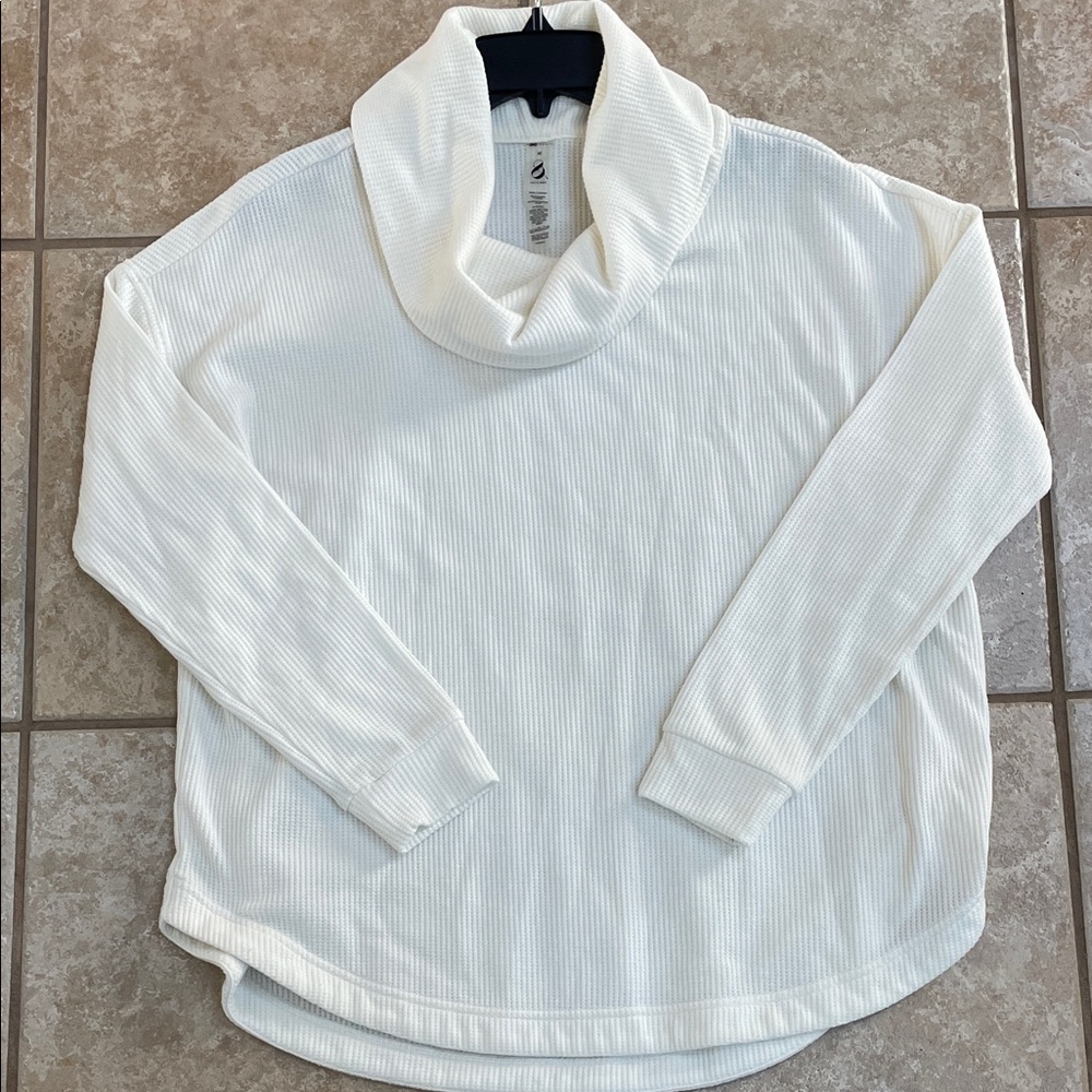 Lou & Grey Cream Cowl Neck Sweater/shirt